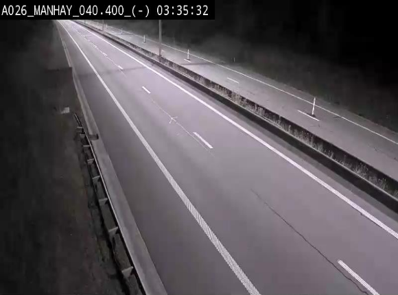 <h2>Webcam autoroute A26/E25 à hauteur de Manhay, après la jonction avec la N651 en direction de Liège - BK 40.4</h2>