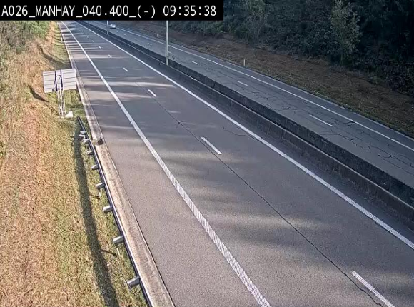 <h2>Webcam autoroute A26/E25 à hauteur de Manhay, après la jonction avec la N651 en direction de Liège - BK 40.4</h2>