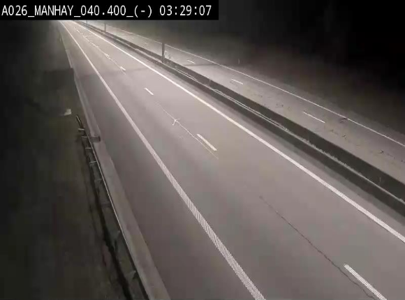 <h2>Webcam autoroute A26/E25 à hauteur de Manhay, après la jonction avec la N651 en direction de Liège - BK 40.4</h2>