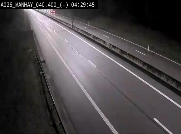 <h2>Webcam autoroute A26/E25 à hauteur de Manhay, après la jonction avec la N651 en direction de Liège - BK 40.4</h2>
