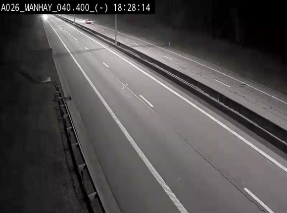 <h2>Webcam autoroute A26/E25 à hauteur de Manhay, après la jonction avec la N651 en direction de Liège - BK 40.4</h2>