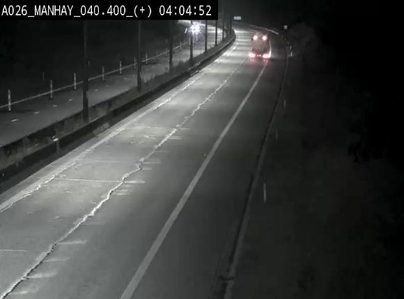 <h2>Webcam autoroute A26/E25 à hauteur de Manhay, avant la jonction avec la N651 en direction de Luxembourg - BK 40.4</h2>