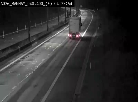 <h2>Webcam autoroute A26/E25 à hauteur de Manhay, avant la jonction avec la N651 en direction de Luxembourg - BK 40.4</h2>
