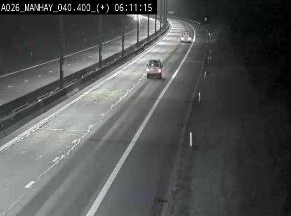 Webcam autoroute A26/E25 à hauteur de Manhay, avant la jonction avec la N651 en direction de Luxembourg - BK 40.4
