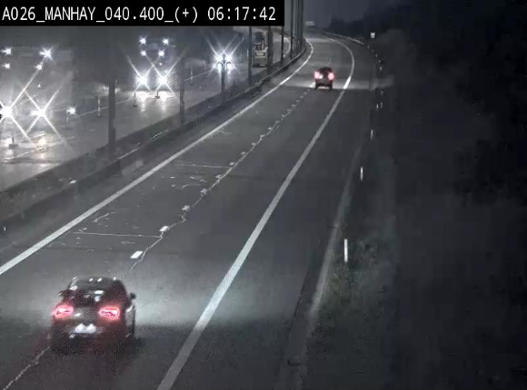 <h2>Webcam autoroute A26/E25 à hauteur de Manhay, avant la jonction avec la N651 en direction de Luxembourg - BK 40.4</h2>