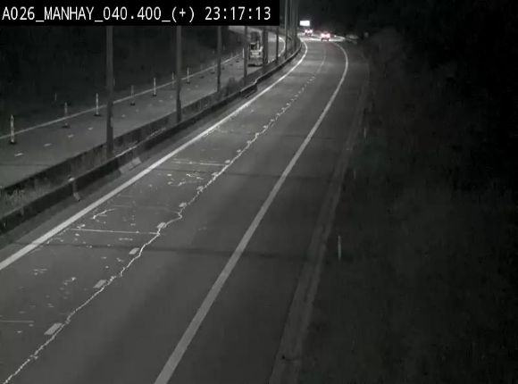<h2>Webcam autoroute A26/E25 à hauteur de Manhay, avant la jonction avec la N651 en direction de Luxembourg - BK 40.4</h2>