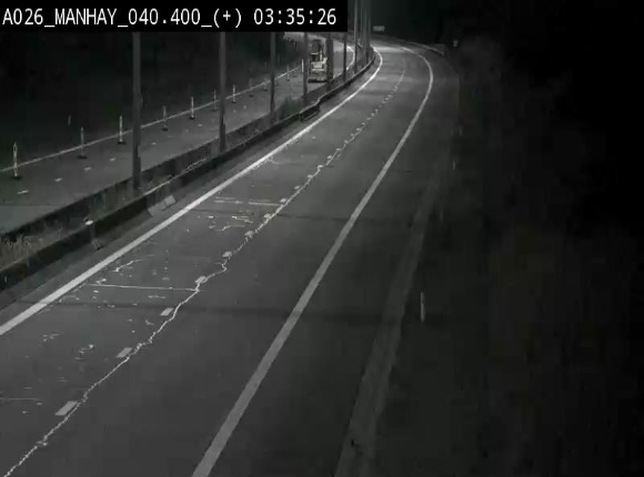 <h2>Webcam autoroute A26/E25 à hauteur de Manhay, avant la jonction avec la N651 en direction de Luxembourg - BK 40.4</h2>