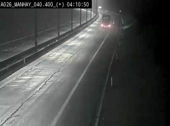 <h2>Webcam autoroute A26/E25 à hauteur de Manhay, avant la jonction avec la N651 en direction de Luxembourg - BK 40.4</h2>