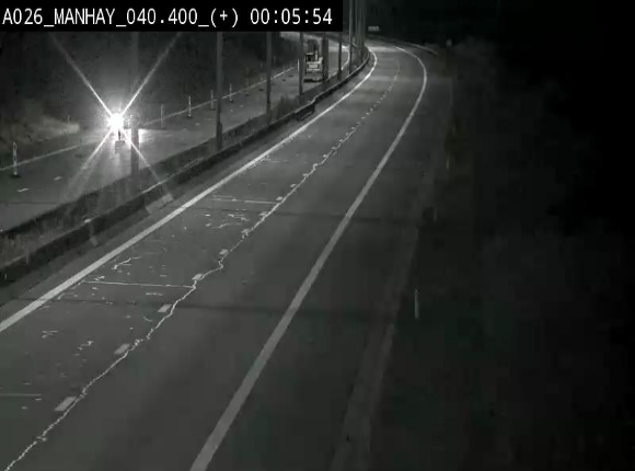 <h2>Webcam autoroute A26/E25 à hauteur de Manhay, avant la jonction avec la N651 en direction de Luxembourg - BK 40.4</h2>