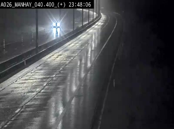 <h2>Webcam autoroute A26/E25 à hauteur de Manhay, avant la jonction avec la N651 en direction de Luxembourg - BK 40.4</h2>