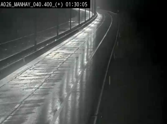 Webcam autoroute A26/E25 à hauteur de Manhay, avant la jonction avec la N651 en direction de Luxembourg - BK 40.4
