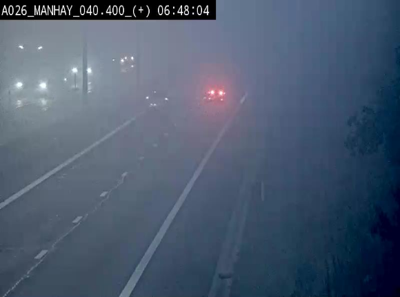 <h2>Webcam autoroute A26/E25 à hauteur de Manhay, avant la jonction avec la N651 en direction de Luxembourg - BK 40.4</h2>