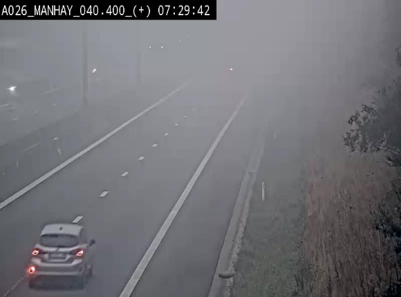 <h2>Webcam autoroute A26/E25 à hauteur de Manhay, avant la jonction avec la N651 en direction de Luxembourg - BK 40.4</h2>