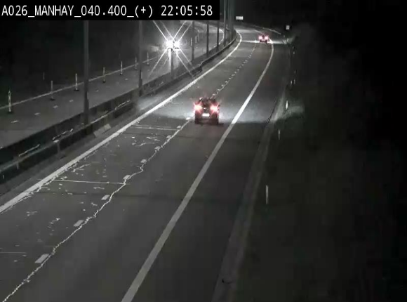 <h2>Webcam autoroute A26/E25 à hauteur de Manhay, avant la jonction avec la N651 en direction de Luxembourg - BK 40.4</h2>