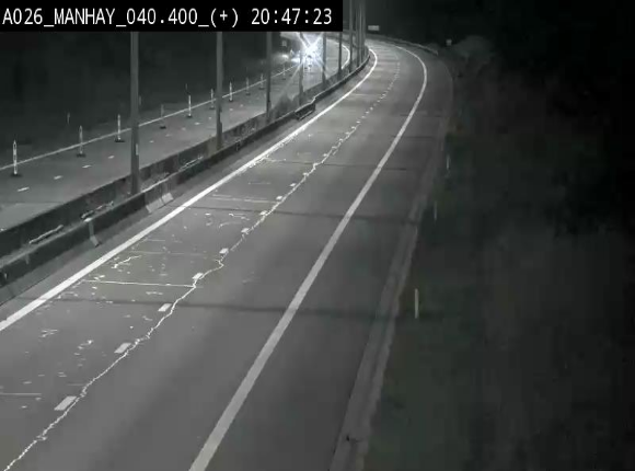 <h2>Webcam autoroute A26/E25 à hauteur de Manhay, avant la jonction avec la N651 en direction de Luxembourg - BK 40.4</h2>