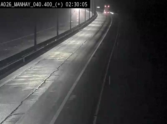 Webcam autoroute A26/E25 à hauteur de Manhay, avant la jonction avec la N651 en direction de Luxembourg - BK 40.4