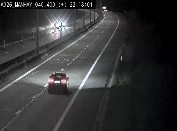 <h2>Webcam autoroute A26/E25 à hauteur de Manhay, avant la jonction avec la N651 en direction de Luxembourg - BK 40.4</h2>