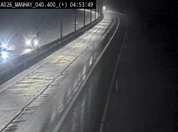 Webcam autoroute A26/E25 à hauteur de Manhay, avant la jonction avec la N651 en direction de Luxembourg - BK 40.4
