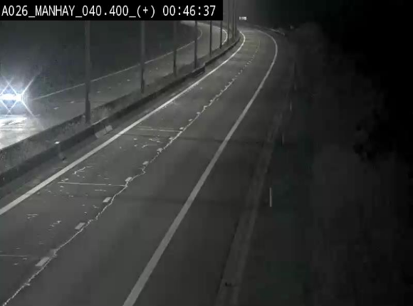 Webcam autoroute A26/E25 à hauteur de Manhay, avant la jonction avec la N651 en direction de Luxembourg - BK 40.4