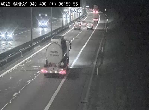 <h2>Webcam autoroute A26/E25 à hauteur de Manhay, avant la jonction avec la N651 en direction de Luxembourg - BK 40.4</h2>