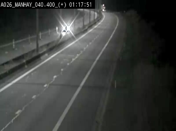<h2>Webcam autoroute A26/E25 à hauteur de Manhay, avant la jonction avec la N651 en direction de Luxembourg - BK 40.4</h2>