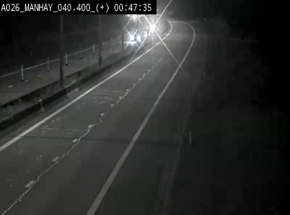 <h2>Webcam autoroute A26/E25 à hauteur de Manhay, avant la jonction avec la N651 en direction de Luxembourg - BK 40.4</h2>