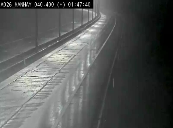 Webcam autoroute A26/E25 à hauteur de Manhay, avant la jonction avec la N651 en direction de Luxembourg - BK 40.4