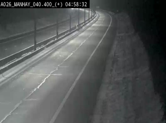 Webcam autoroute A26/E25 à hauteur de Manhay, avant la jonction avec la N651 en direction de Luxembourg - BK 40.4