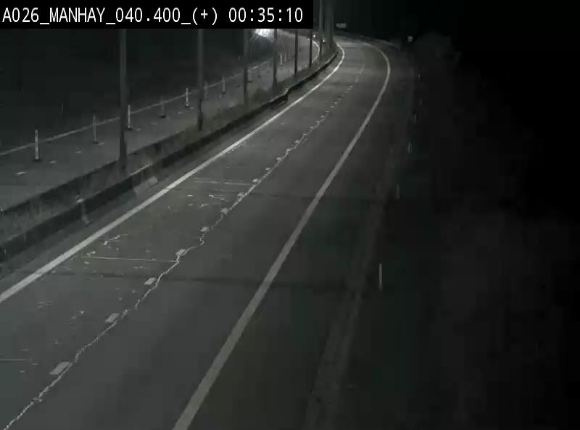 <h2>Webcam autoroute A26/E25 à hauteur de Manhay, avant la jonction avec la N651 en direction de Luxembourg - BK 40.4</h2>