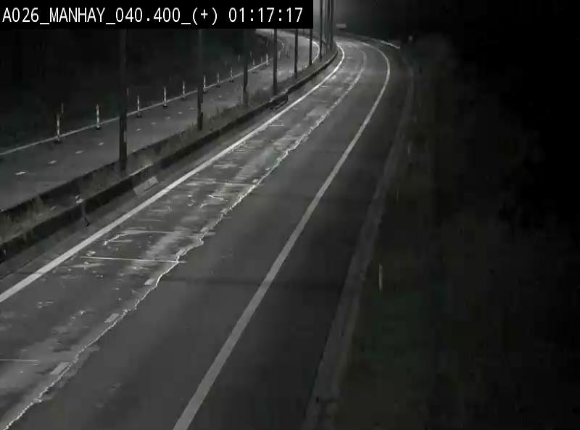 <h2>Webcam autoroute A26/E25 à hauteur de Manhay, avant la jonction avec la N651 en direction de Luxembourg - BK 40.4</h2>
