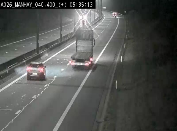 <h2>Webcam autoroute A26/E25 à hauteur de Manhay, avant la jonction avec la N651 en direction de Luxembourg - BK 40.4</h2>