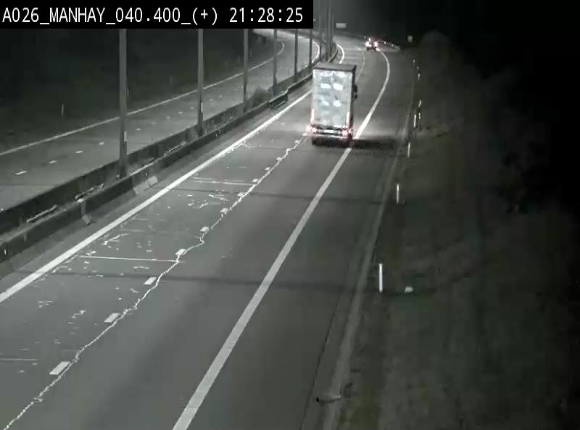 <h2>Webcam autoroute A26/E25 à hauteur de Manhay, avant la jonction avec la N651 en direction de Luxembourg - BK 40.4</h2>