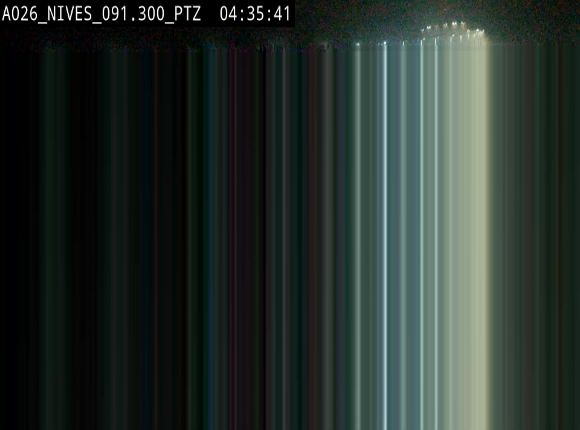 <h2>Webcam autoroute A26/E25 à hauteur de Vaux-sur-Sûre (Nives), à la jonction avec la N848 en direction de Liège - BK 91,3</h2>
