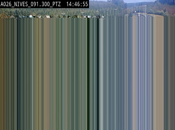 <h2>Webcam autoroute A26/E25 à hauteur de Vaux-sur-Sûre (Nives), à la jonction avec la N848 en direction de Liège - BK 91,3</h2>