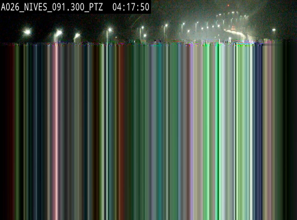 <h2>Webcam autoroute A26/E25 à hauteur de Vaux-sur-Sûre (Nives), à la jonction avec la N848 en direction de Liège - BK 91,3</h2>