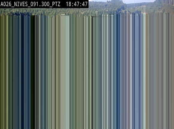 <h2>Webcam autoroute A26/E25 à hauteur de Vaux-sur-Sûre (Nives), à la jonction avec la N848 en direction de Liège - BK 91,3</h2>