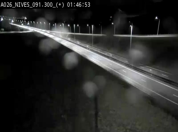 Webcam autoroute A26/E25 à hauteur de Vaux-sur-Sûre (Nives), à la jonction avec la N848 en direction de Luxembourg - BK 91,3