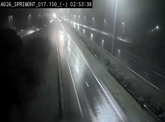 <h2>Webcam E25 (A26) à hauteur de Sprimont en direction de Liège et en provenance de Bastogne</h2>