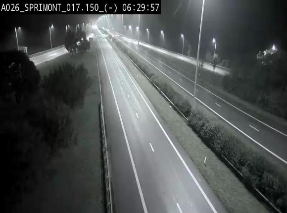 <h2>Webcam E25 (A26) à hauteur de Sprimont en direction de Liège et en provenance de Bastogne</h2>