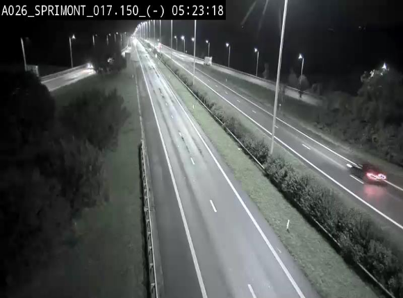 <h2>Webcam E25 (A26) à hauteur de Sprimont en direction de Liège et en provenance de Bastogne</h2>