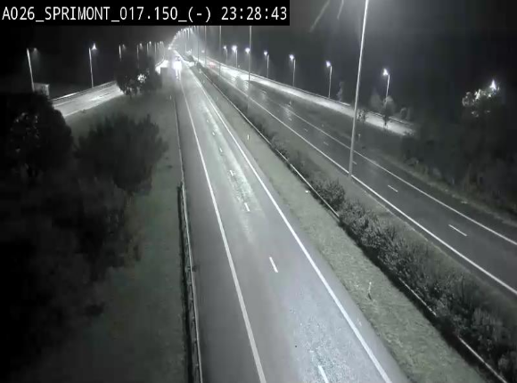 <h2>Webcam E25 (A26) à hauteur de Sprimont en direction de Liège et en provenance de Bastogne</h2>