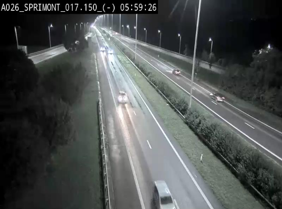 <h2>Webcam E25 (A26) à hauteur de Sprimont en direction de Liège et en provenance de Bastogne</h2>