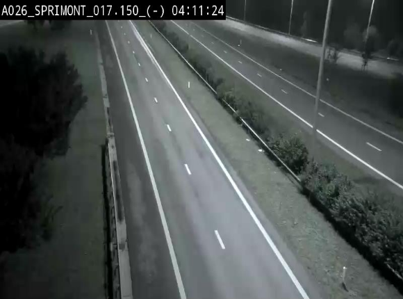 <h2>Webcam E25 (A26) à hauteur de Sprimont en direction de Liège et en provenance de Bastogne</h2>
