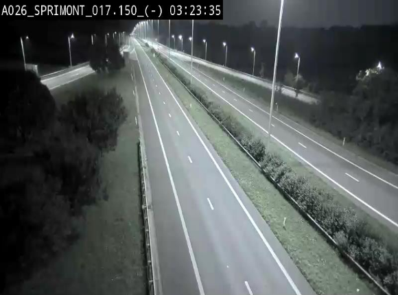 <h2>Webcam E25 (A26) à hauteur de Sprimont en direction de Liège et en provenance de Bastogne</h2>