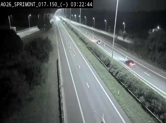 <h2>Webcam E25 (A26) à hauteur de Sprimont en direction de Liège et en provenance de Bastogne</h2>