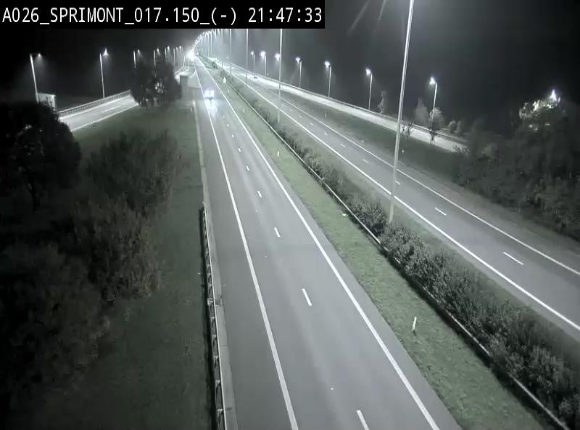 <h2>Webcam E25 (A26) à hauteur de Sprimont en direction de Liège et en provenance de Bastogne</h2>