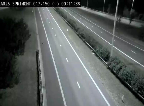 <h2>Webcam E25 (A26) à hauteur de Sprimont en direction de Liège et en provenance de Bastogne</h2>