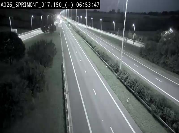 <h2>Webcam E25 (A26) à hauteur de Sprimont en direction de Liège et en provenance de Bastogne</h2>