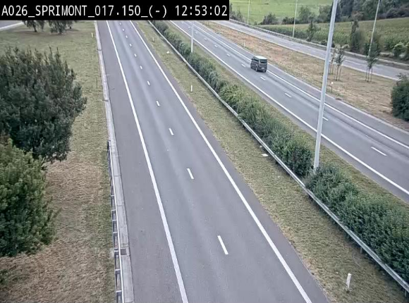 <h2>Webcam E25 (A26) à hauteur de Sprimont en direction de Liège et en provenance de Bastogne</h2>