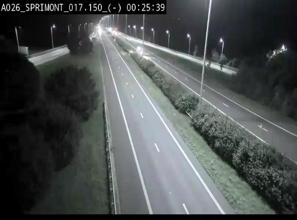 <h2>Webcam E25 (A26) à hauteur de Sprimont en direction de Liège et en provenance de Bastogne</h2>